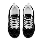 Black And White Pisces Sign Print White Sneakers