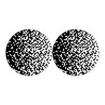 Black And White Pixel Pattern Print Car Coasters