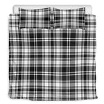 Black And White Plaid Pattern Print Duvet Cover Bedding Set