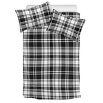 Black And White Plaid Pattern Print Duvet Cover Bedding Set