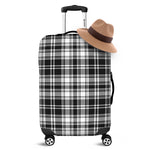 Black And White Plaid Pattern Print Luggage Cover