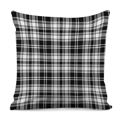 Black And White Plaid Pattern Print Pillow Cover