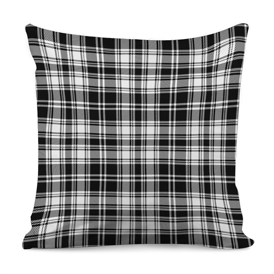 Black And White Plaid Pattern Print Pillow Cover