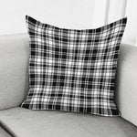 Black And White Plaid Pattern Print Pillow Cover
