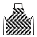 Black And White Playing Card Suits Print Apron