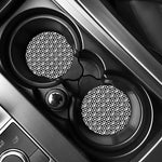 Black And White Playing Card Suits Print Car Coasters