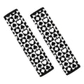 Black And White Playing Card Suits Print Car Seat Belt Covers