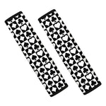 Black And White Playing Card Suits Print Car Seat Belt Covers