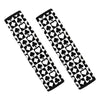 Black And White Playing Card Suits Print Car Seat Belt Covers