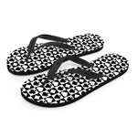 Black And White Playing Card Suits Print Flip Flops