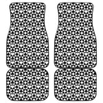 Black And White Playing Card Suits Print Front and Back Car Floor Mats