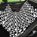 Black And White Playing Card Suits Print Pet Car Back Seat Cover