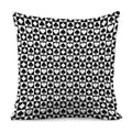 Black And White Playing Card Suits Print Pillow Cover