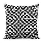 Black And White Playing Card Suits Print Pillow Cover