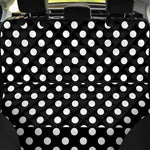 Black And White Polka Dot Pattern Print Pet Car Back Seat Cover