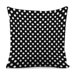 Black And White Polka Dot Pattern Print Pillow Cover
