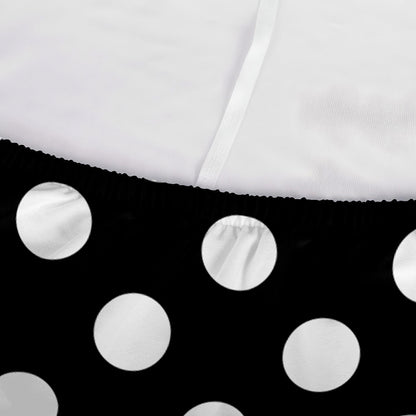 Black And White Polka Dot Pattern Print Sofa Cover
