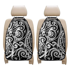 Black And White Polynesian Tattoo Print Car Seat Organizers