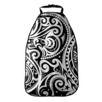 Black And White Polynesian Tattoo Print Car Seat Organizers