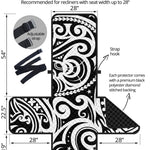 Black And White Polynesian Tattoo Print Recliner Protector