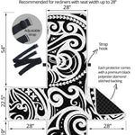 Black And White Polynesian Tattoo Print Recliner Protector