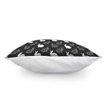Black And White Rabbit Pattern Print Pillow Cover