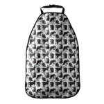Black And White Rat Pattern Print Car Seat Organizers
