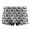 Black And White Rat Pattern Print Men's Boxer Briefs