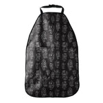 Black And White Robot Pattern Print Car Seat Organizers