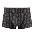Black And White Robot Pattern Print Men's Boxer Briefs