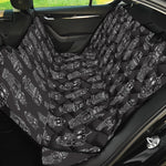 Black And White Robot Pattern Print Pet Car Back Seat Cover