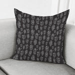 Black And White Robot Pattern Print Pillow Cover