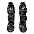 Black And White Rock And Roll Print Muay Thai Shin Guards