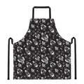 Black And White Rocket Pattern Print Apron