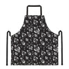 Black And White Rocket Pattern Print Apron