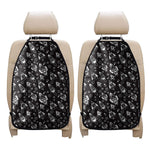 Black And White Rocket Pattern Print Car Seat Organizers