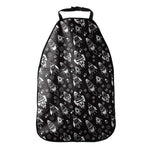 Black And White Rocket Pattern Print Car Seat Organizers