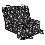 Black And White Rocket Pattern Print Pet Car Back Seat Cover