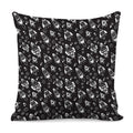 Black And White Rocket Pattern Print Pillow Cover