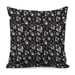 Black And White Rocket Pattern Print Pillow Cover