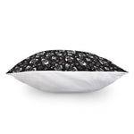 Black And White Rocket Pattern Print Pillow Cover