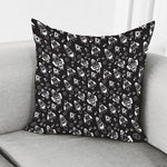 Black And White Rocket Pattern Print Pillow Cover