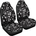 Black And White Rocket Pattern Print Universal Fit Car Seat Covers