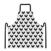 Black And White Rooster Pattern Print Apron