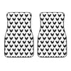 Black And White Rooster Pattern Print Front Car Floor Mats