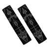 Black And White Sagittarius Sign Print Car Seat Belt Covers