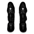 Black And White Sagittarius Sign Print Muay Thai Shin Guards
