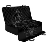 Black And White Sagittarius Sign Print Pet Car Back Seat Cover