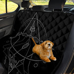 Black And White Sagittarius Sign Print Pet Car Back Seat Cover