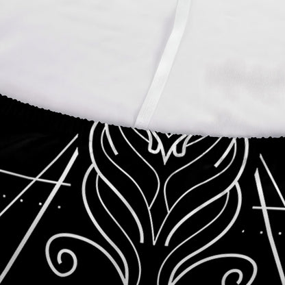 Black And White Sagittarius Sign Print Sofa Cover